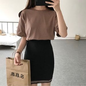 Brown Oversized T-Shirt Women’s S